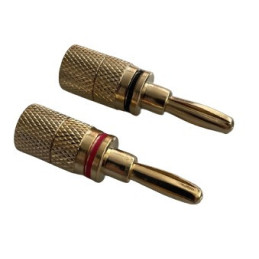 Banana Plug screw type gold plated cable 4mm
