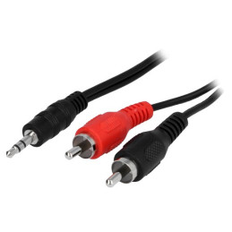 CVJK2RCA02 - Audio Cable jack 3.5mm stereo - 2 x RCA