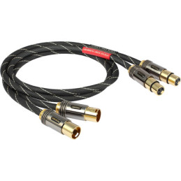 GOLDKABEL Edition XLR Stereo Silber 1.5m