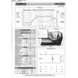 Midrange 100mm Audax - Prestige Series - 8ohm
