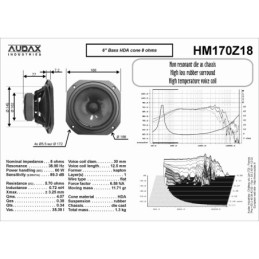 Midbass 170mm Audax HDA cone - Prestige Series