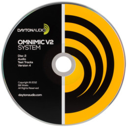 OMCD-V4 - CD con tracce di test per OmniMic Dayton Audio