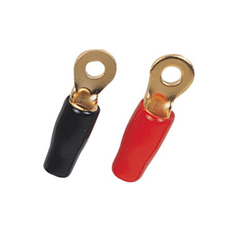 TOH01 - Ring Terminal gold plated - 6AWG Cable