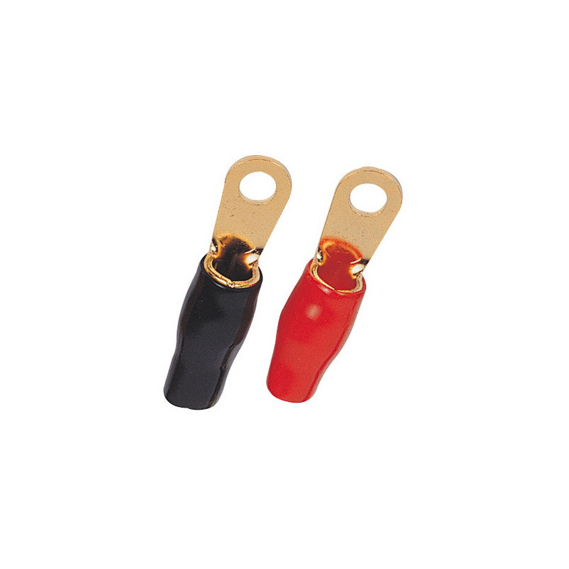 TOH27 - Ring Terminal gold plated - 0AWG Cable