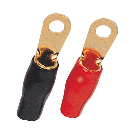 TOH27 - Ring Terminal gold plated - 0AWG Cable