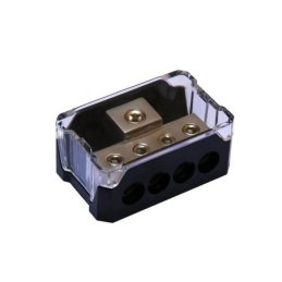 Power Distribution Block nickel INx1AWG OUT4x4AWG, blister