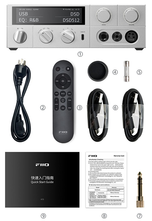 FiiO K15 DAC e Amplificatore per Cuffie Dual AK4497S Streamer Roon Bluetooth Airplay [b-Stock FiiO K15 DAC e Amplificatore per Cuffie Dual AK4497S Streamer Roon Bluetooth Airplay [b-Stock